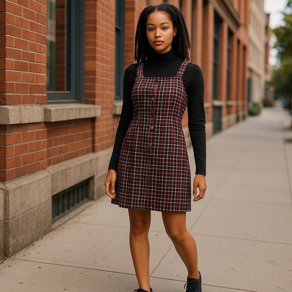 ❄️ Cato | Houndstooth Jumper Set Black/White Medium
